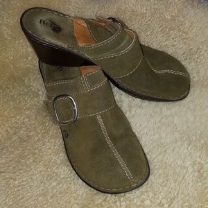 Born leather clogs